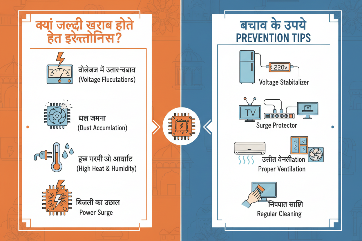 Why Electronics Fail Early in Indian Homes & How to Prevent Damage.