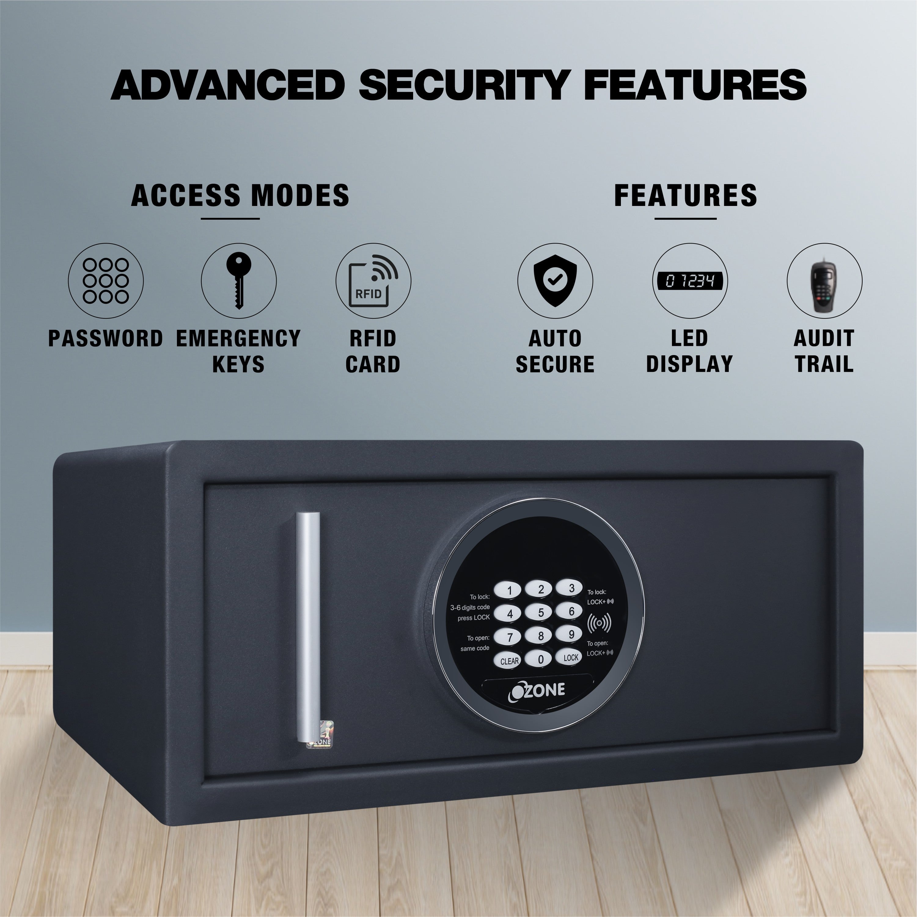 Ozone 26 L Digital Safe Locker