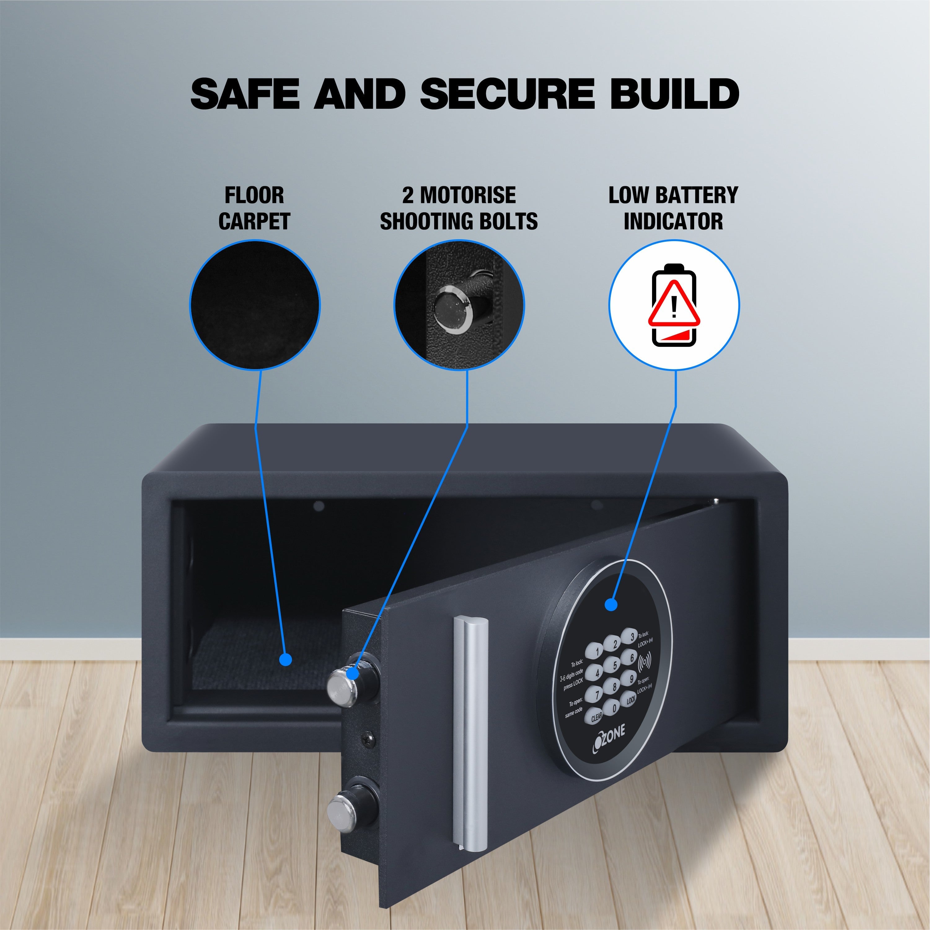 Ozone 26 L Digital Safe Locker