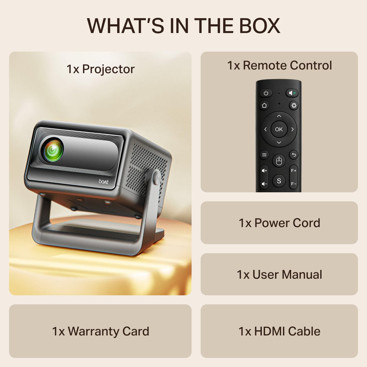 boAt CineHead E1 Smart Projector Saral Traders