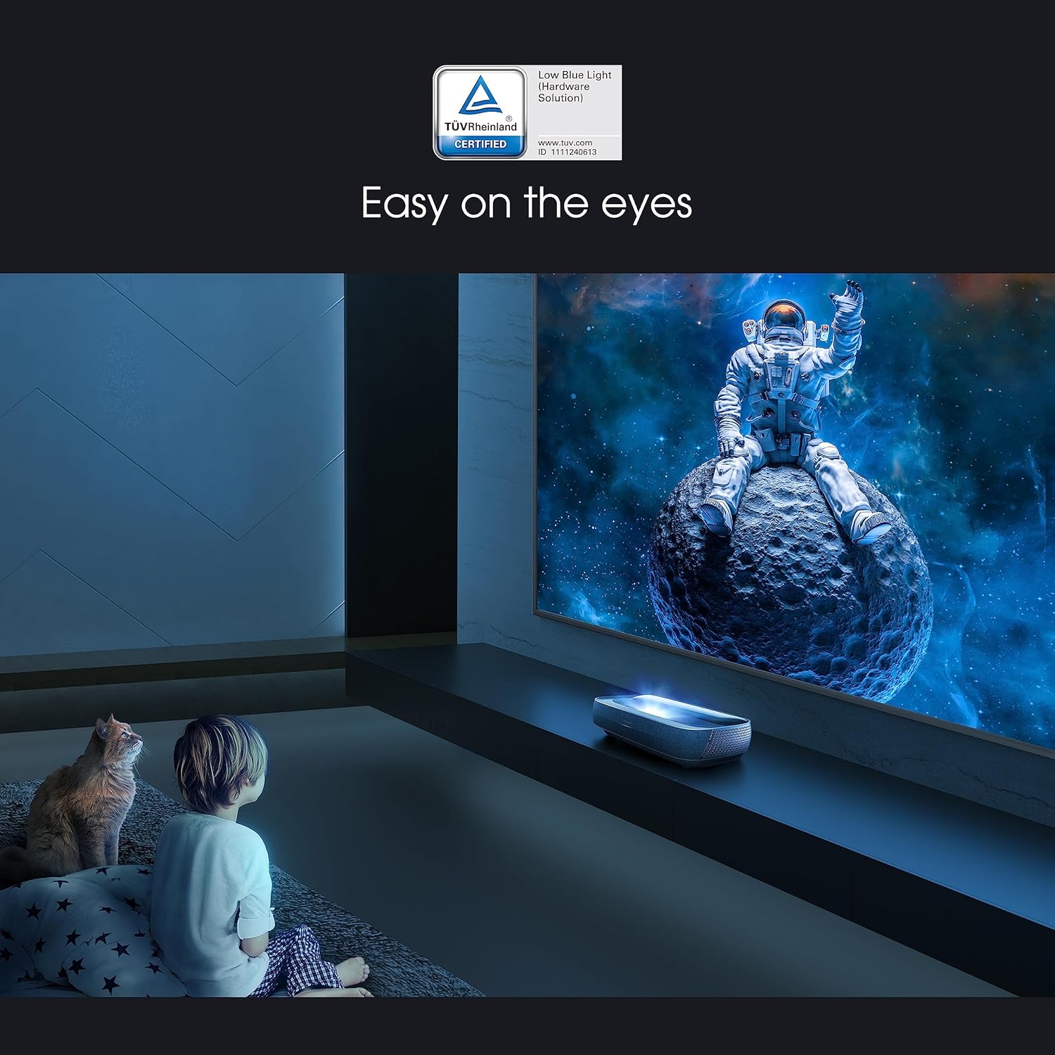 Hisense 305 cm (120 inches) Trichrom ALR Screen Series 4K Ultra HD Smart Laser TV 120L9HE (Black) With 2 Year Warranty