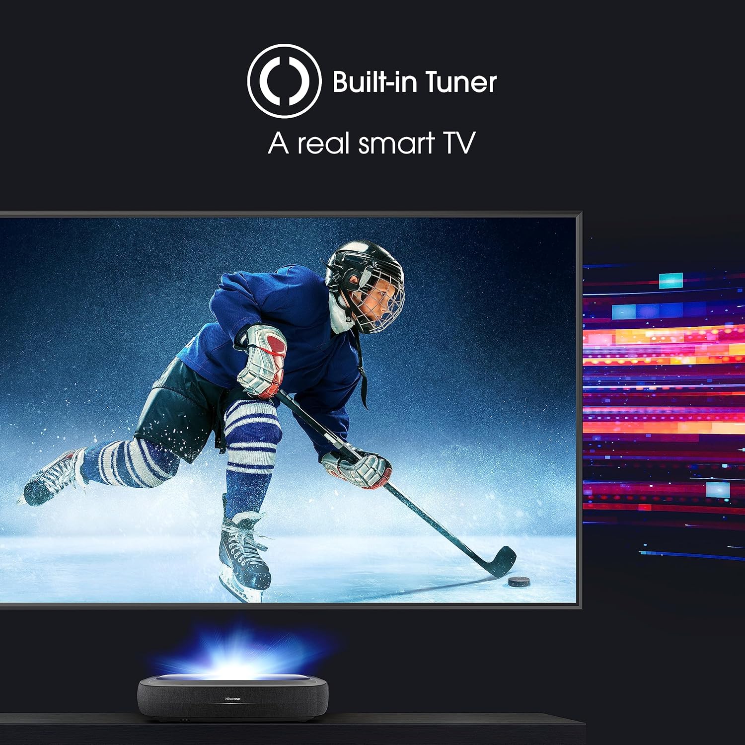 Hisense 305 cm (120 inches) Trichrom ALR Screen Series 4K Ultra HD Smart Laser TV 120L9HE (Black) With 2 Year Warranty