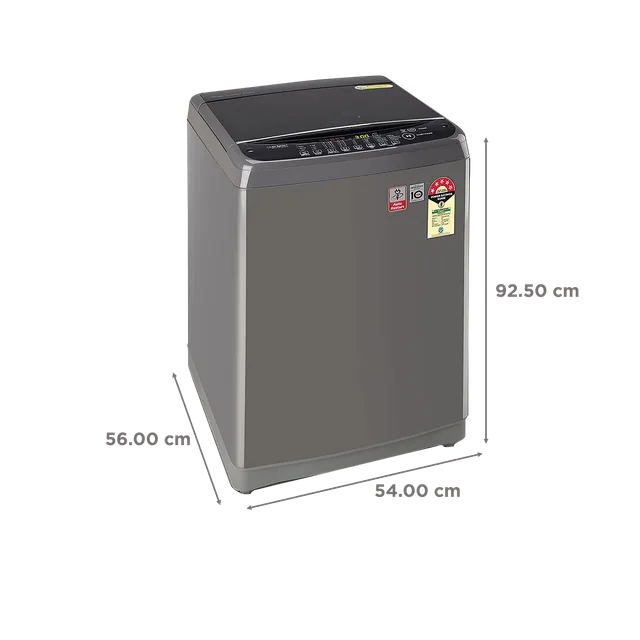 LG 8Kg Top Load Washing Machine- Smart Inverter Motor- Middle Black T80SPMB1Z
