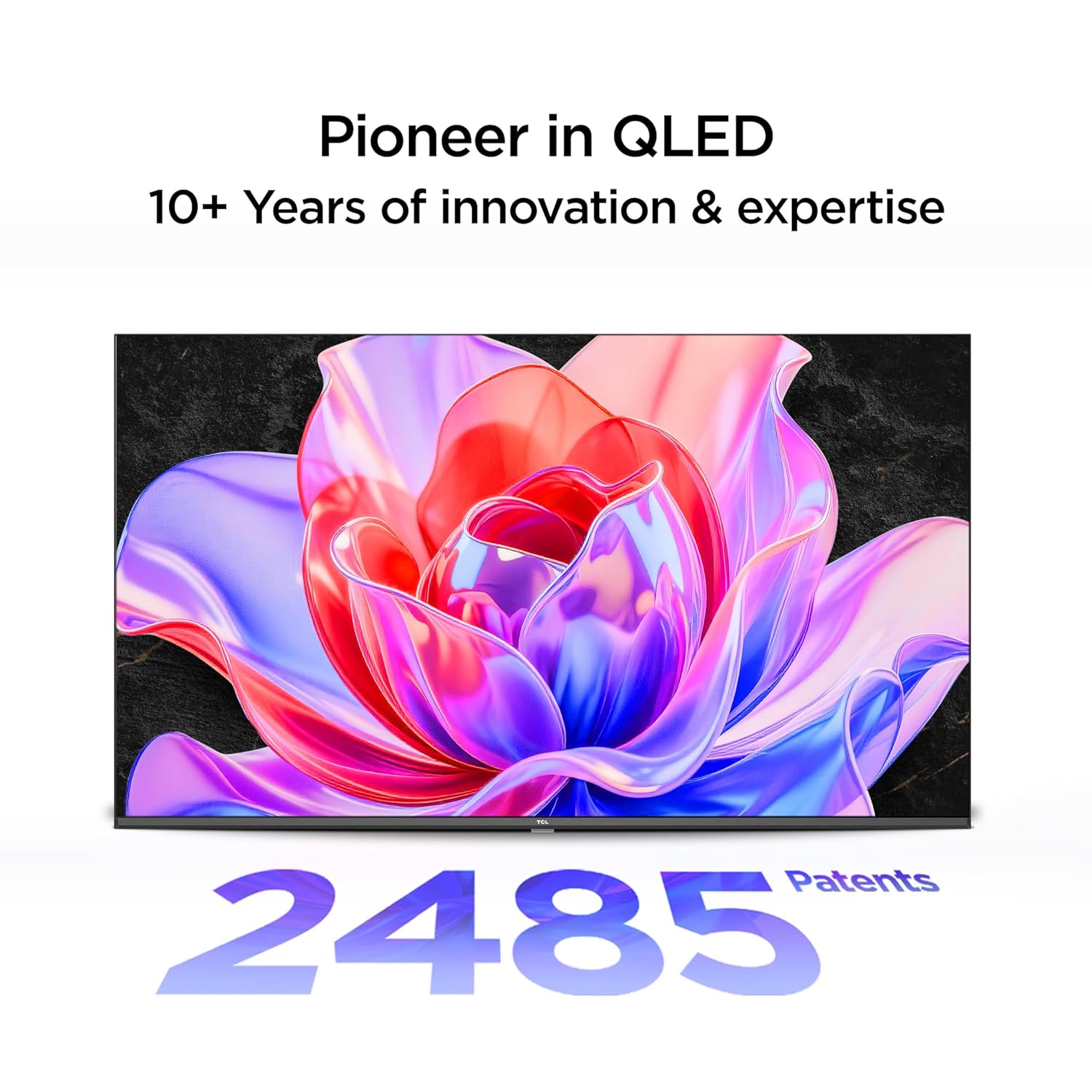 TCL TV 50 Inch S5K Full HD QLED Smart Google TV with vibrant butterfly design and smart features