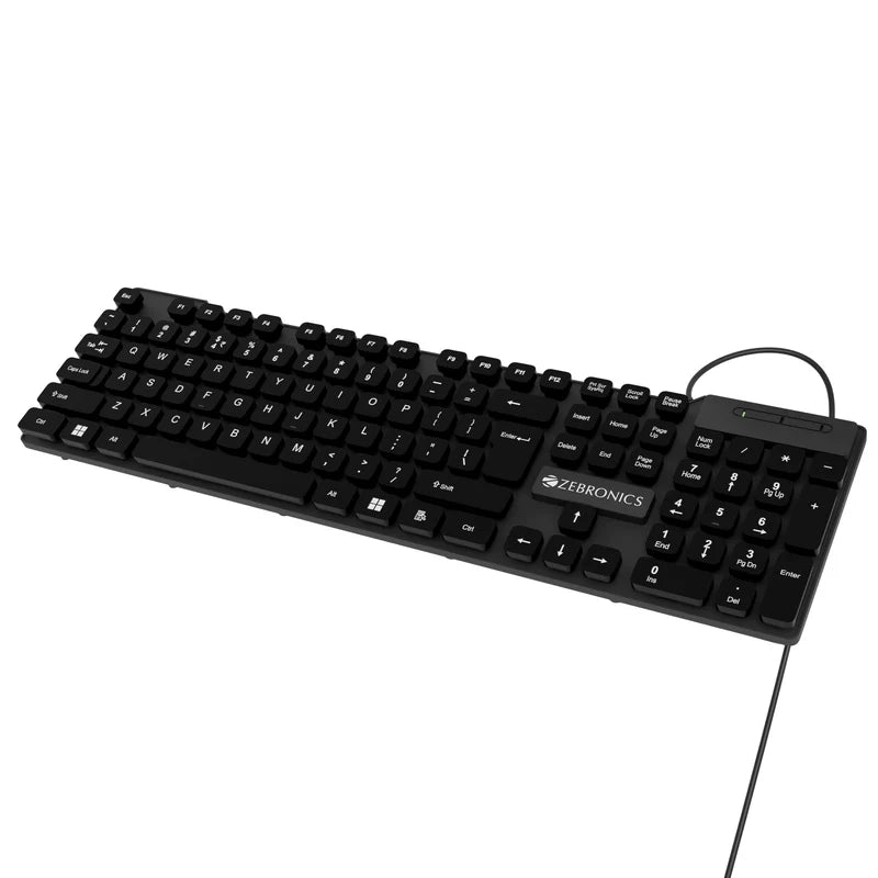 Zebronics K03 USB keyboard UV coated keys and plug and play connectivity
