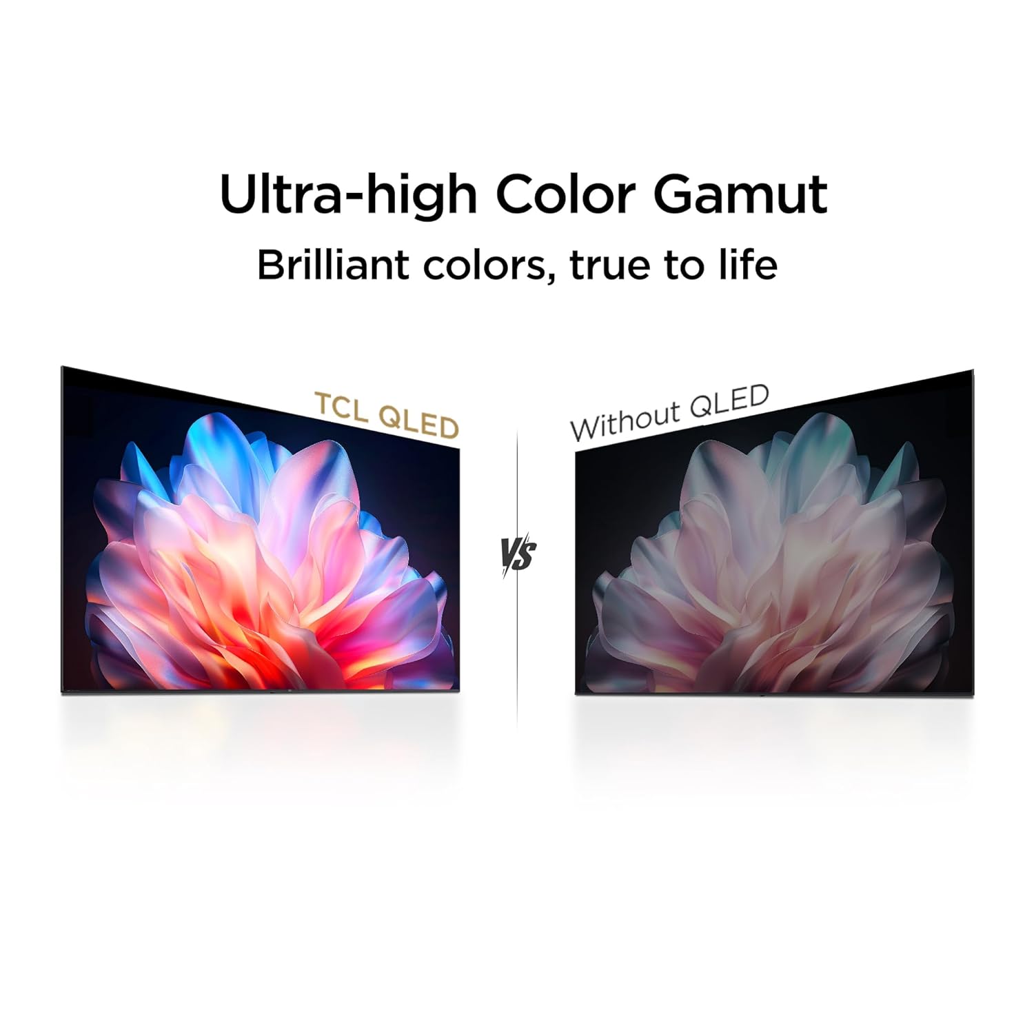 TCL TV 50 Inch S5K Full HD QLED Smart Google TV with vibrant butterfly design and smart features
