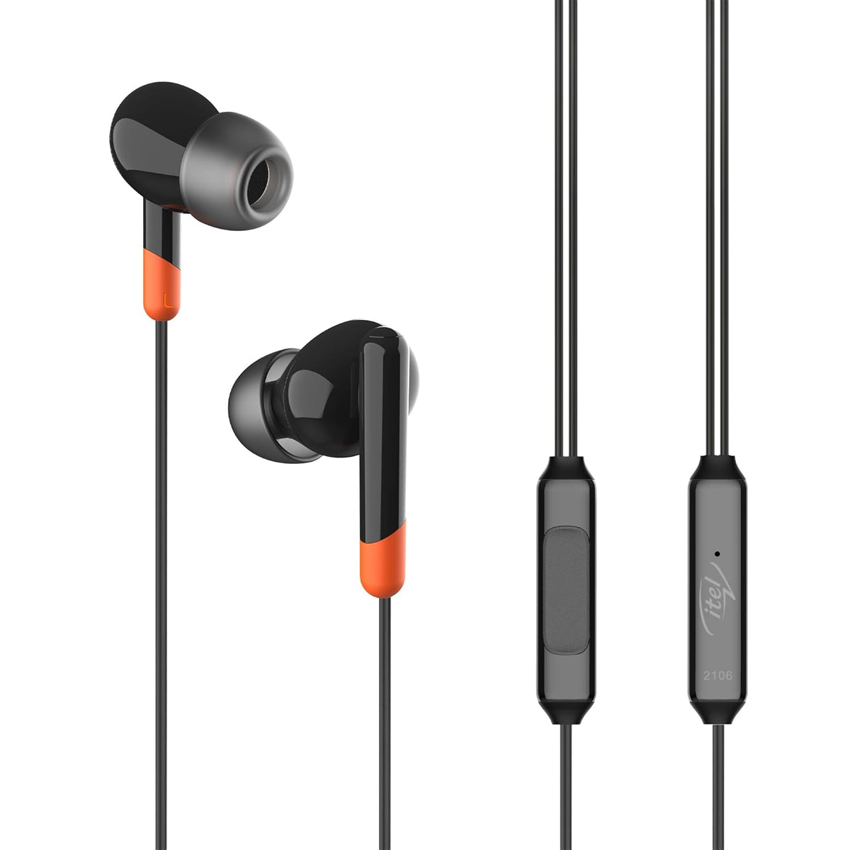 itel IEP-12 Wired Earphones with 10mm Drivers Vijay Telecom