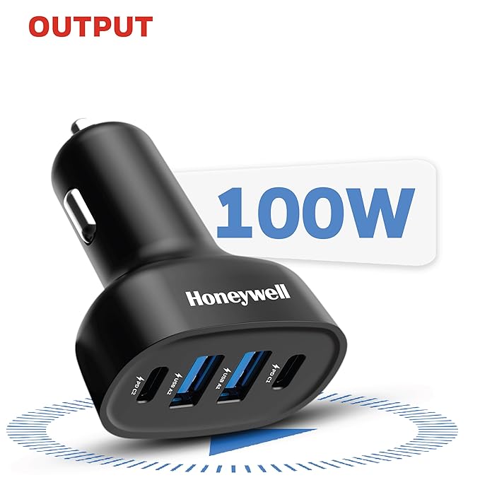 HC000065/CHG/CLA/BLK/PD/100W Honeywell Car Charger