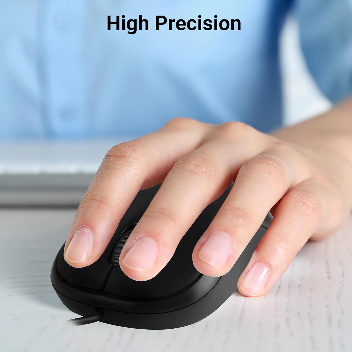 Zebronics Zeb-Comfort Wired USB Optical Mouse