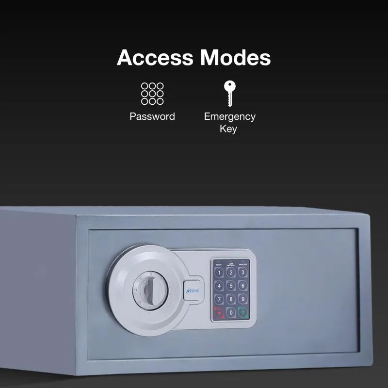 Grey Ozone 26.4 Litres Digital Safe Locker