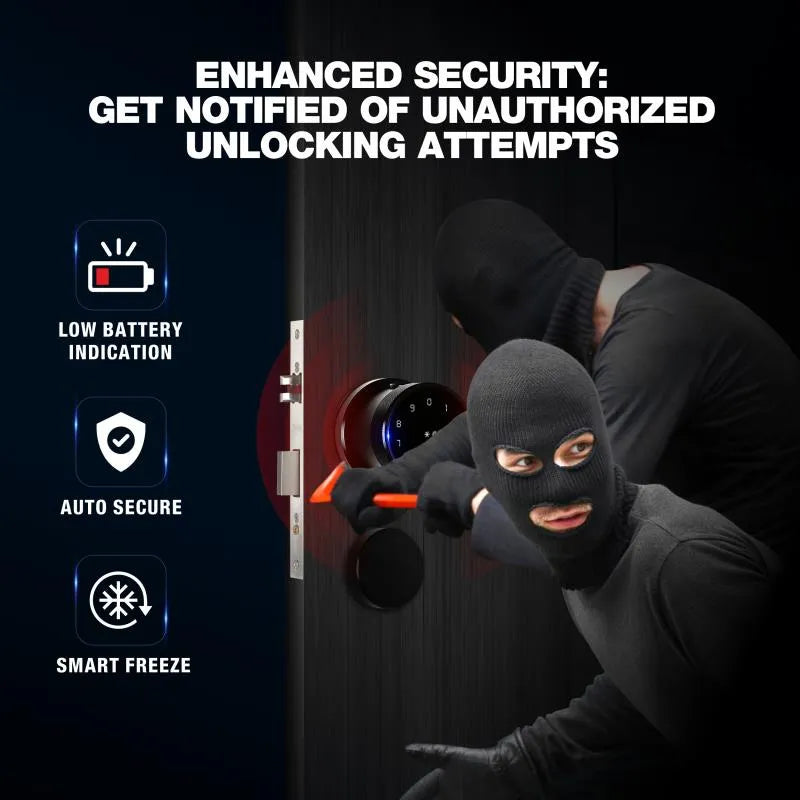 Black Smart Bluetooth Internal Lock