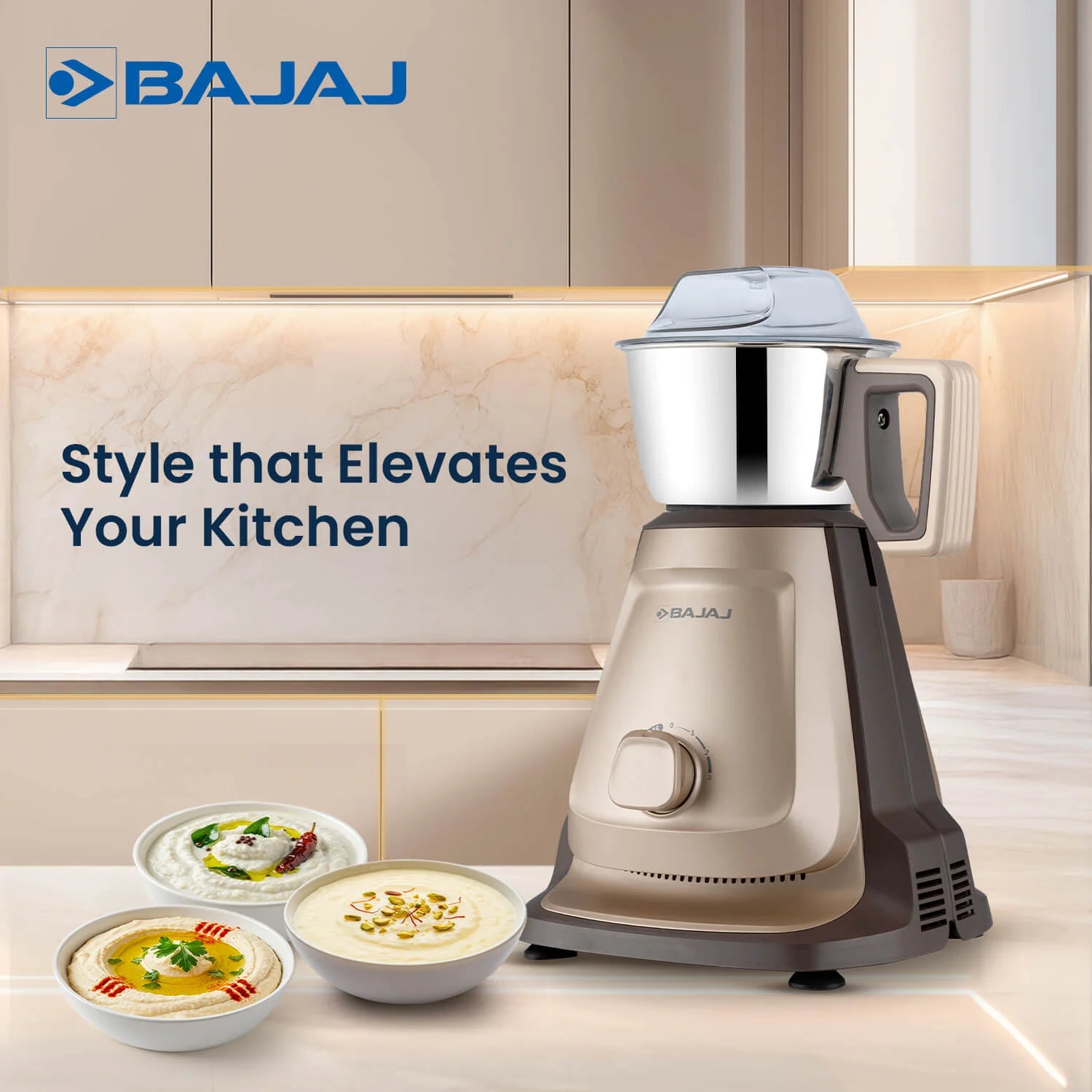 Bajaj Style Mix 1000W 5 Jar Mixer Grinder Aadit Enterprise