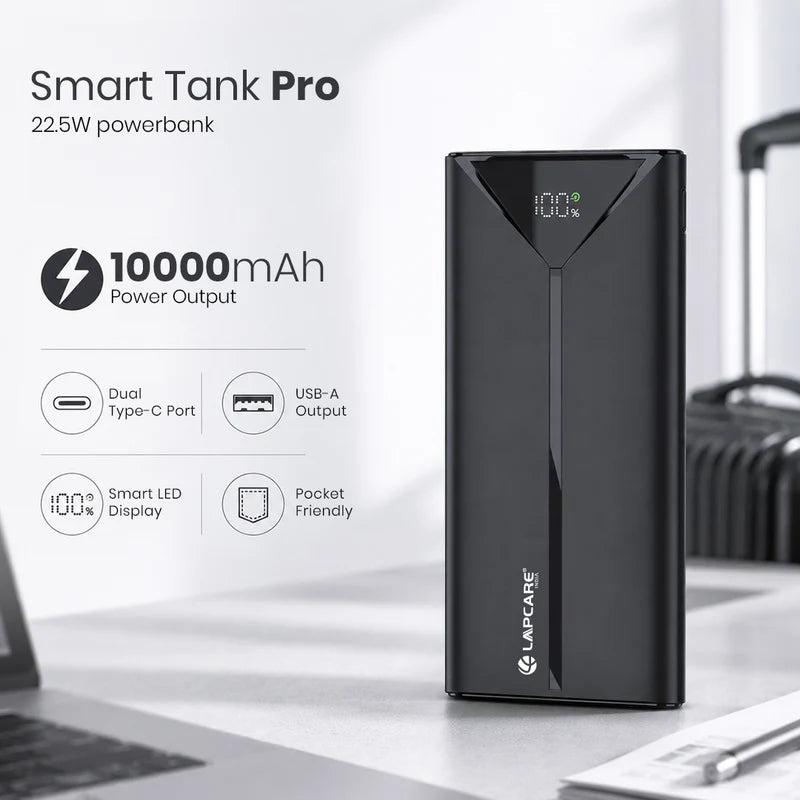 Lapcare Smart Tank Pro 10000mAh Power Bank