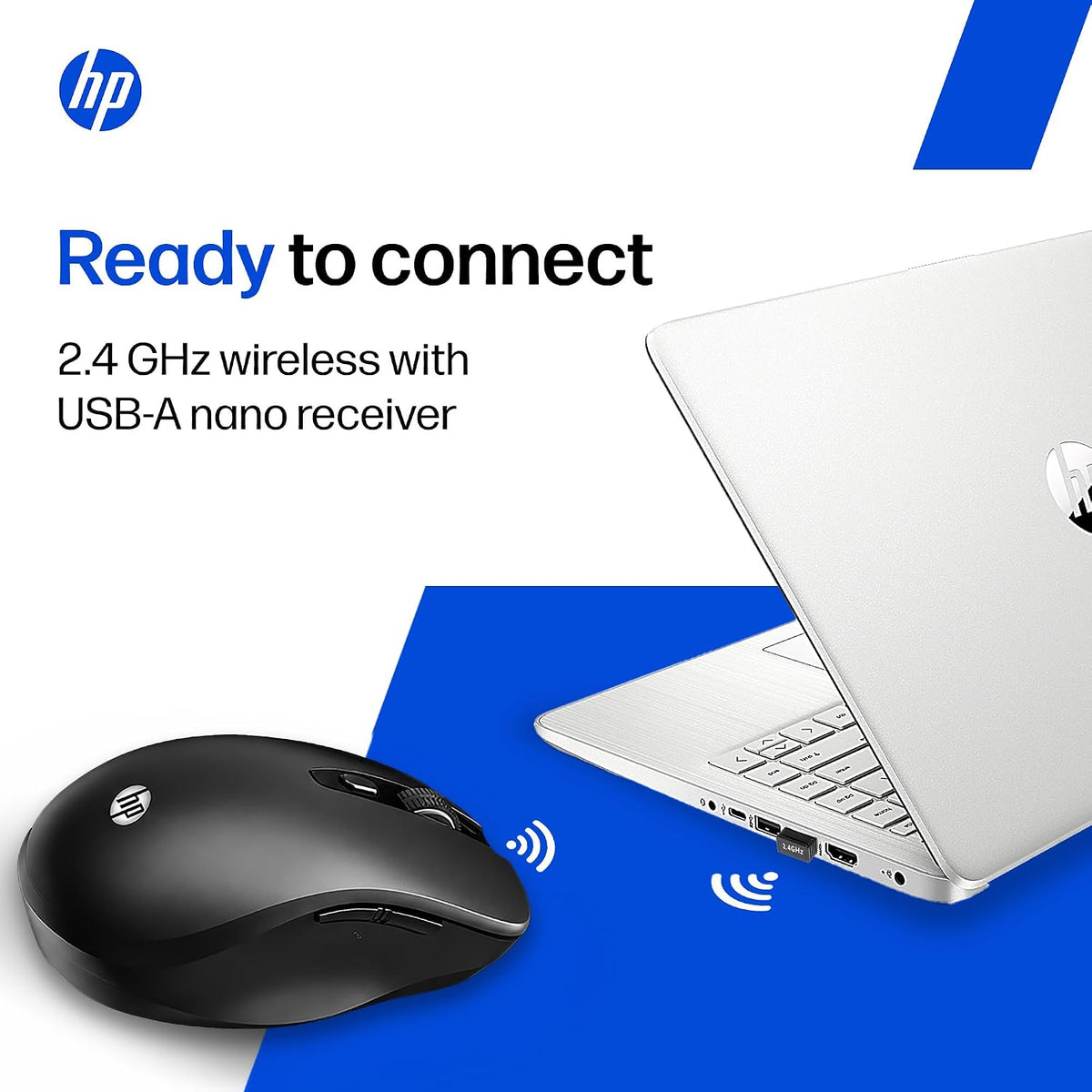 HP M190 Wireless Mouse 2.4 GHz Multi-surface sensor technology HP | DJI collaboration