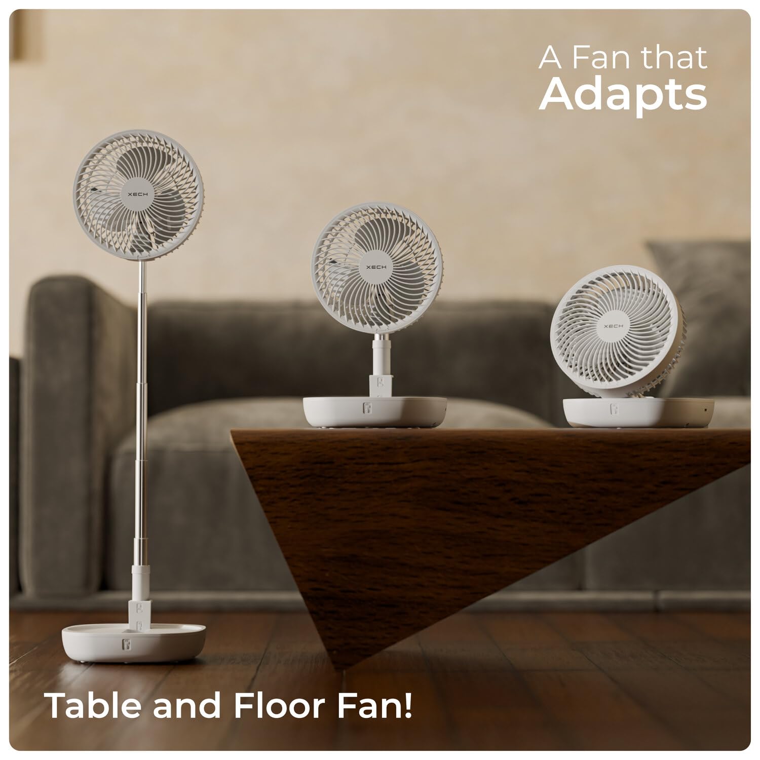 Xech Rechargeable Table Fan with Adjustable Height USB-C Charging Stand & Floor Fans 200mm Aerodynamic Blades Mini Fan Desk Kitchen Bedroom Summer Gadget (Air Storm 2) Xech Rechargeable Table Fan with Adjustable Height USB-C Charging Stand & Floor Fans 200mm Aerodynamic Blades Mini Fan Desk Kitchen Bedroom Summer Gadget (Air Storm 2)