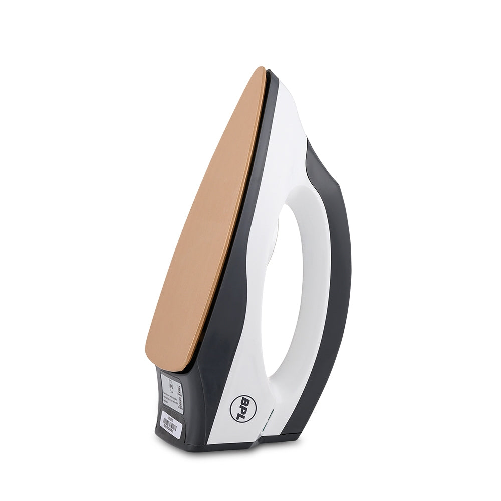 BPL BDIS0031 Dry Iron – 750W, Grey & White, Non-Stick Soleplate