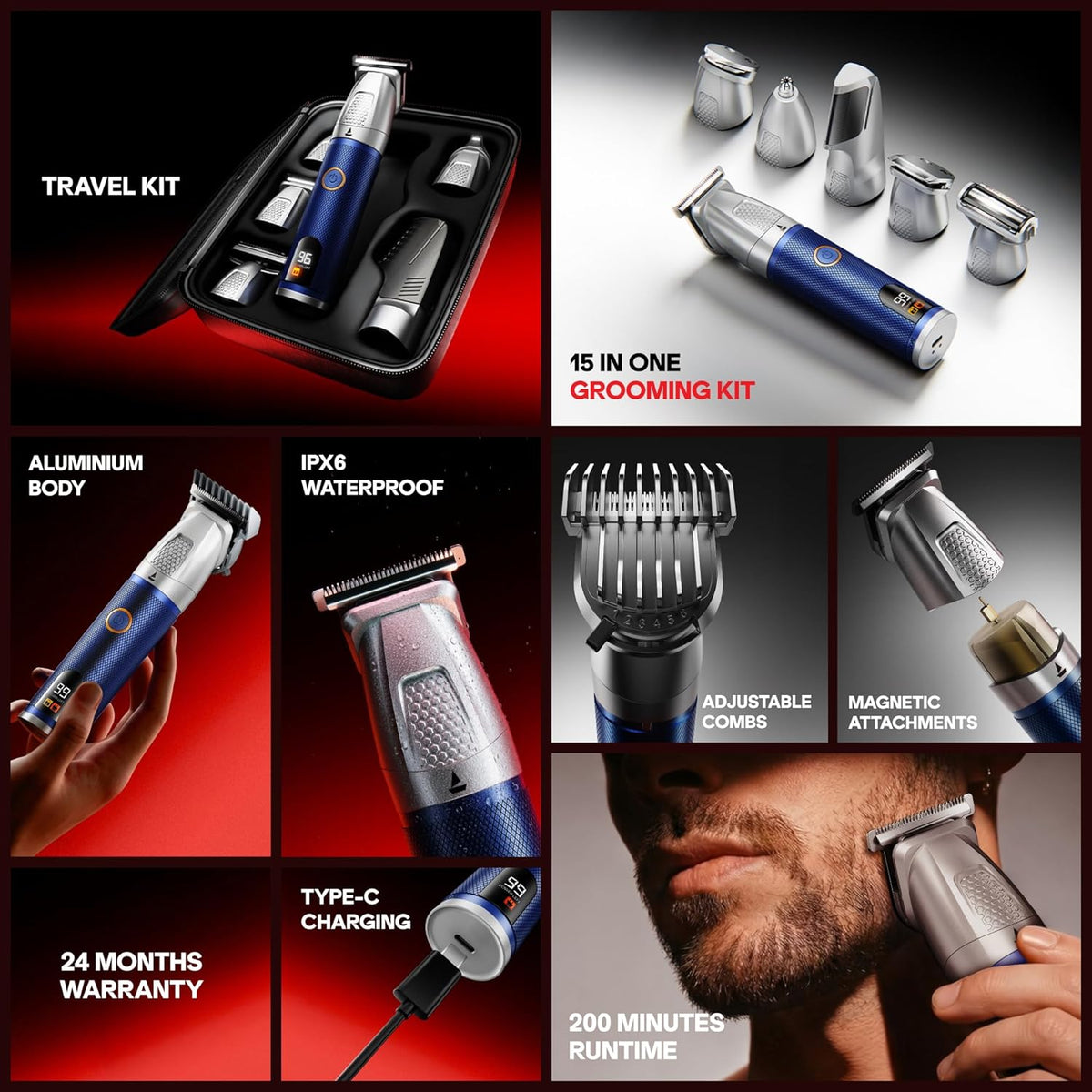 boAt Slazer K100 Pro 15-in-1 Grooming Kit Saral Traders
