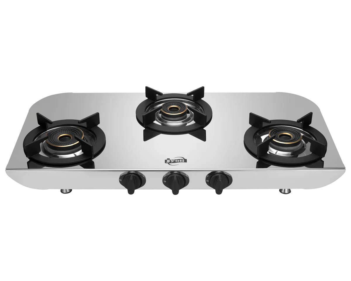 Jyoti 342 Hulk SS 3D Burner Gas Stove