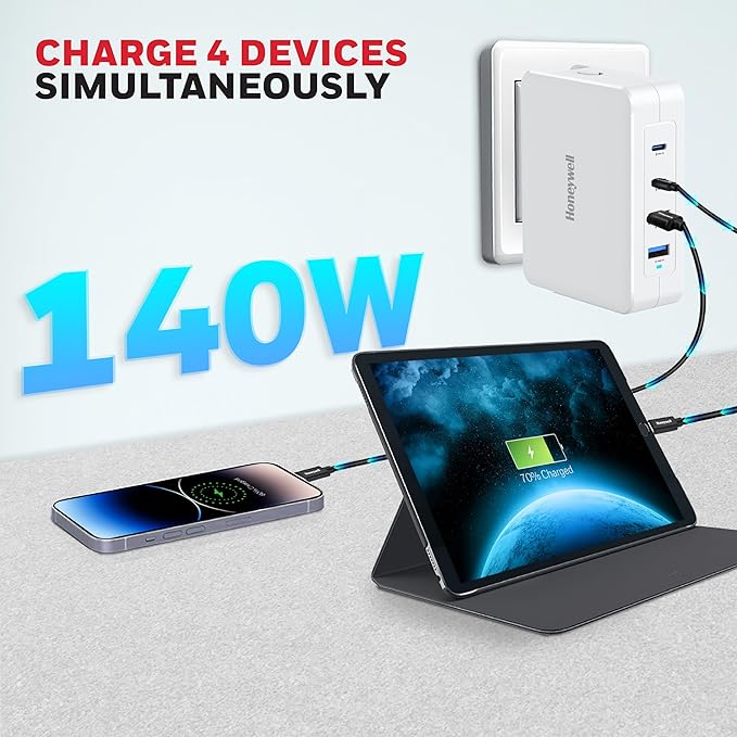 HC000050/CHG/GAN/WHT/140W Honeywell Zest Charger GaN