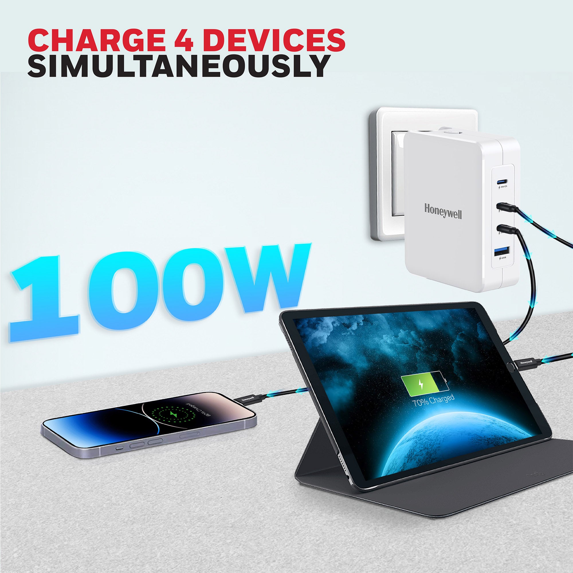 HC000049/CHG/GAN/WHT/100W