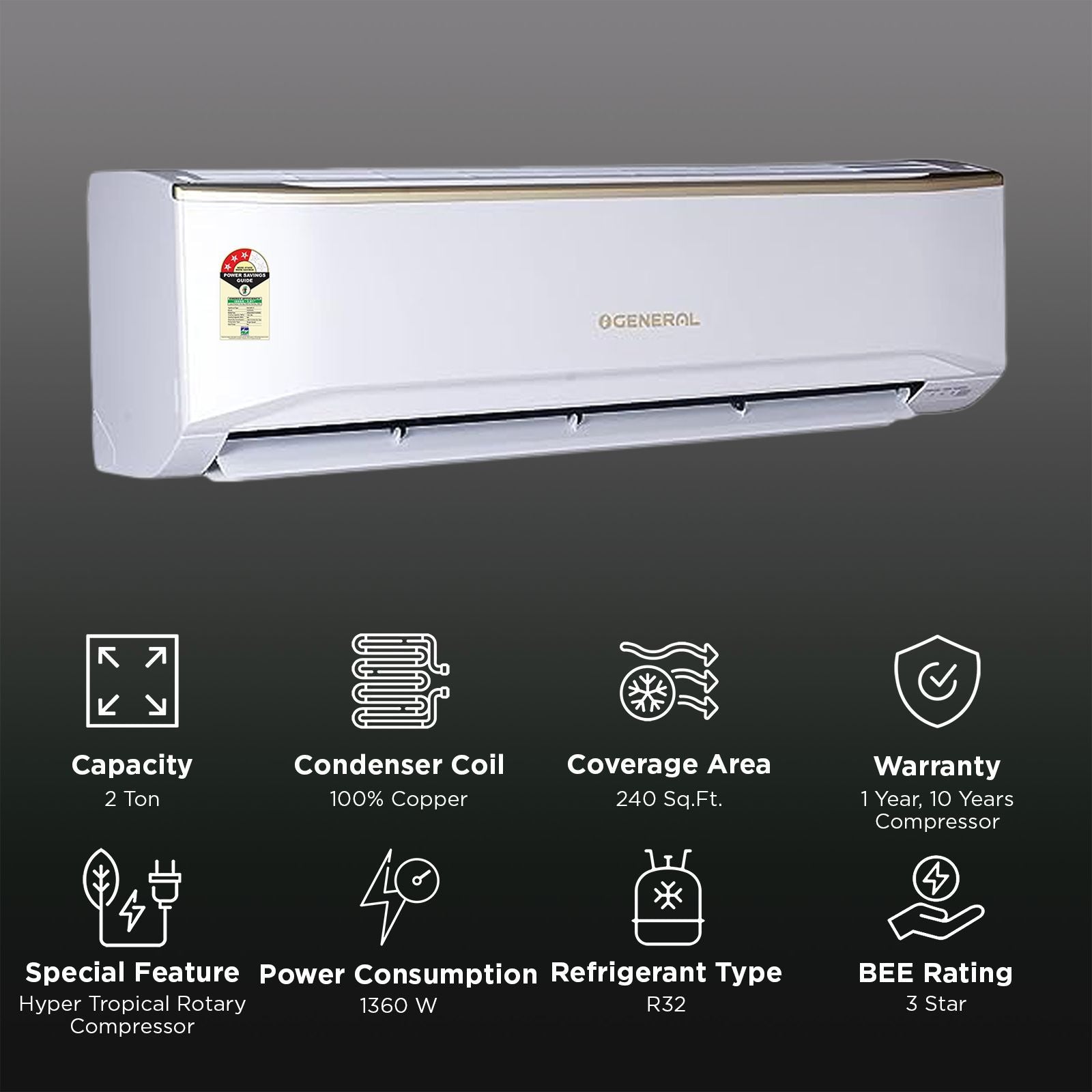 O GENERAL Buta Split AC
