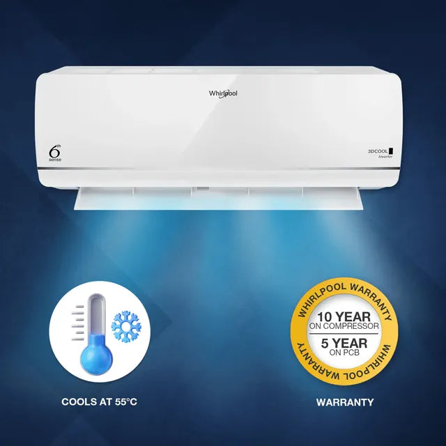 WHIRLPOOL 3DCool 1.5T 5 Star Inverter Split Air Conditioner - 2025 Model