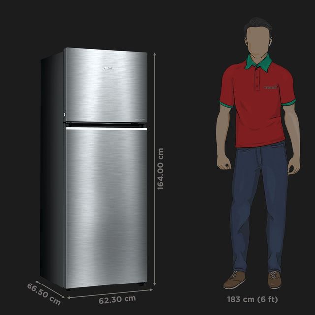 Haier 328L Double Door Refrigerator