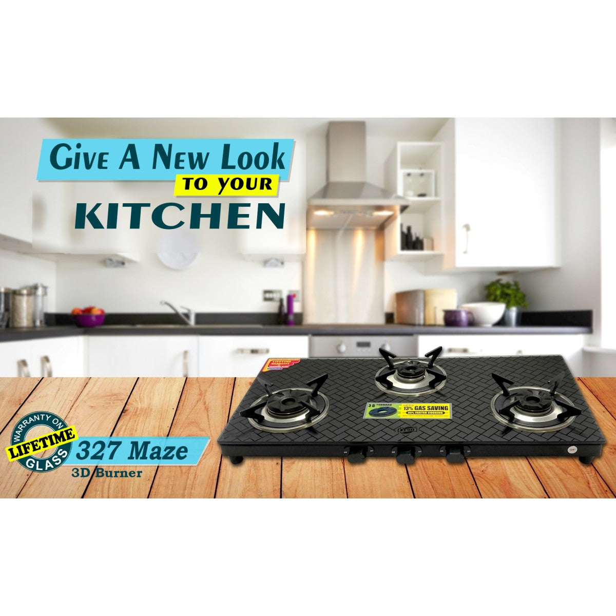 JGS-327 SLEEK NA SPARKLE15250 3D BURNER