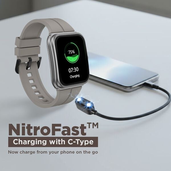 #Black Fastrack VOX Neo Smartwatch