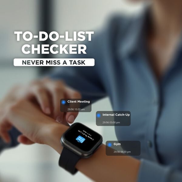 #Grey Fastrack VOX Neo Smartwatch