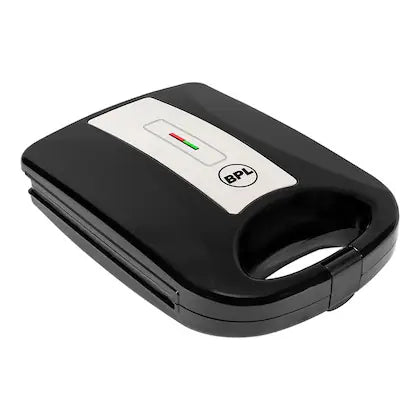 BPL 1200W 4-Slice Grill Sandwich Maker with Large Non-Stick Coating Plates, Cool Touch Handle with Lock, Ready Function LED Indicator