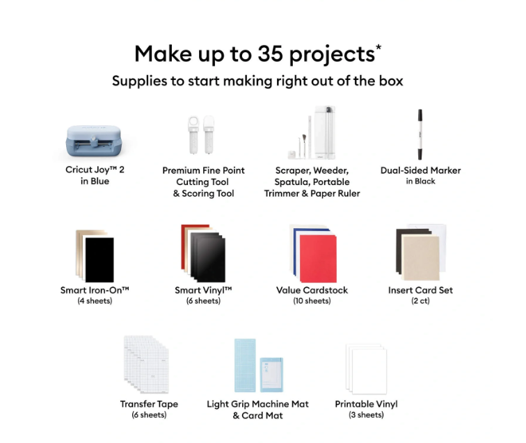 Cricut Joy 2 + Essential Bundle Smart Cutting Machine