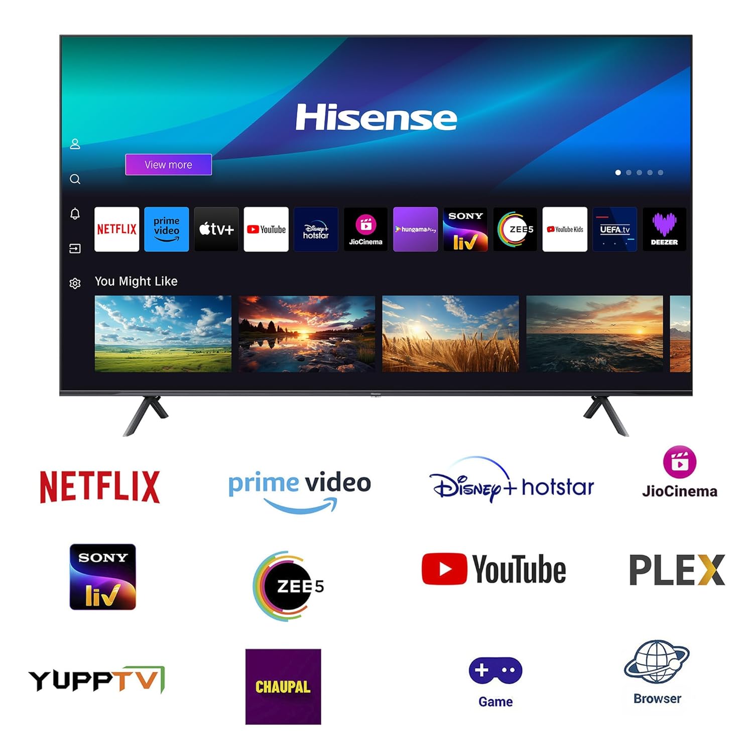 Hisense 215 cm (85 inches) Q7N Series 4K Ultra HD Smart QLED TV 85Q7N (Dark Grey) With 3 Year Warranty