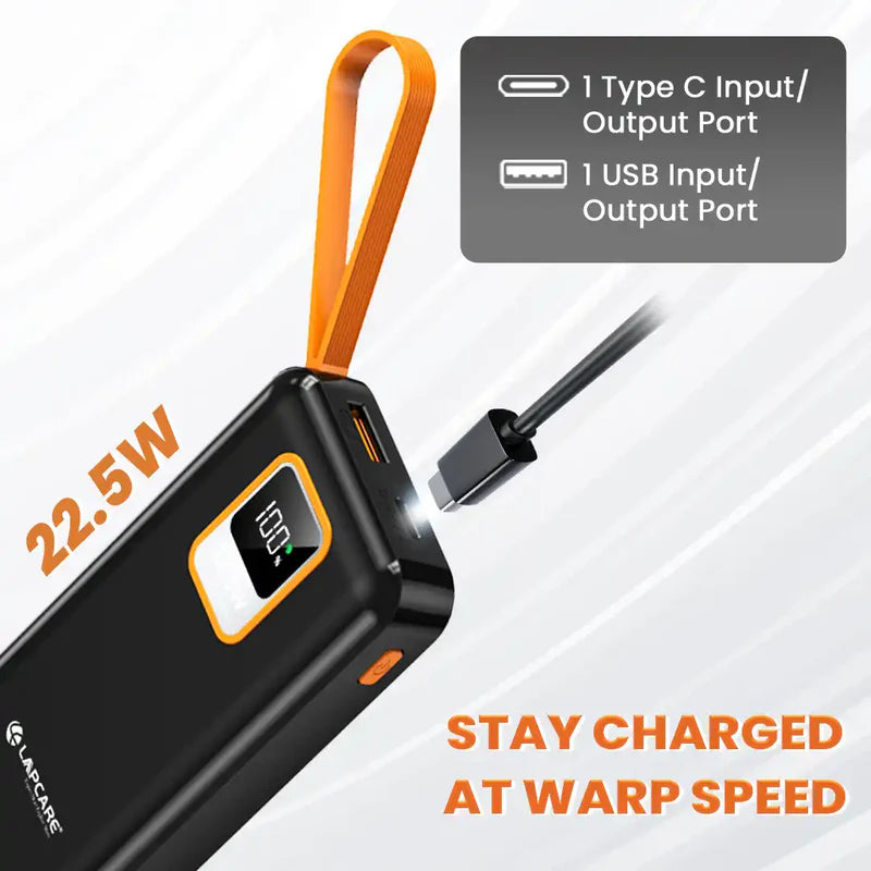LAPCARE PB ORANGE-100000MAH-LPB-513-BLACK