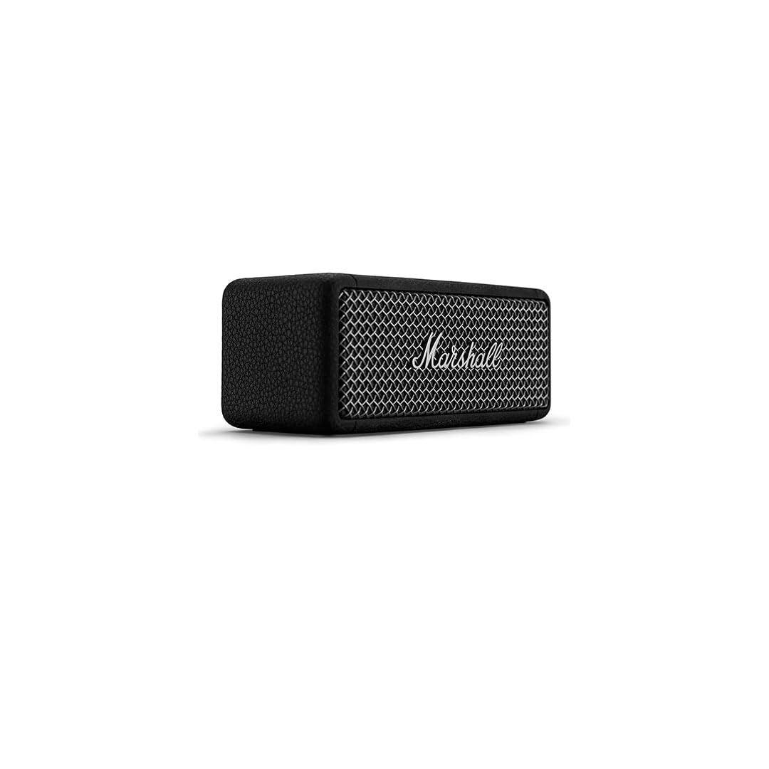 Marshall Emberton II Compact Portable Bluetooth Speaker with 30+ Hours of Playtime- (360° Sound)- Dust & Waterproof (IP67) Black & Brass