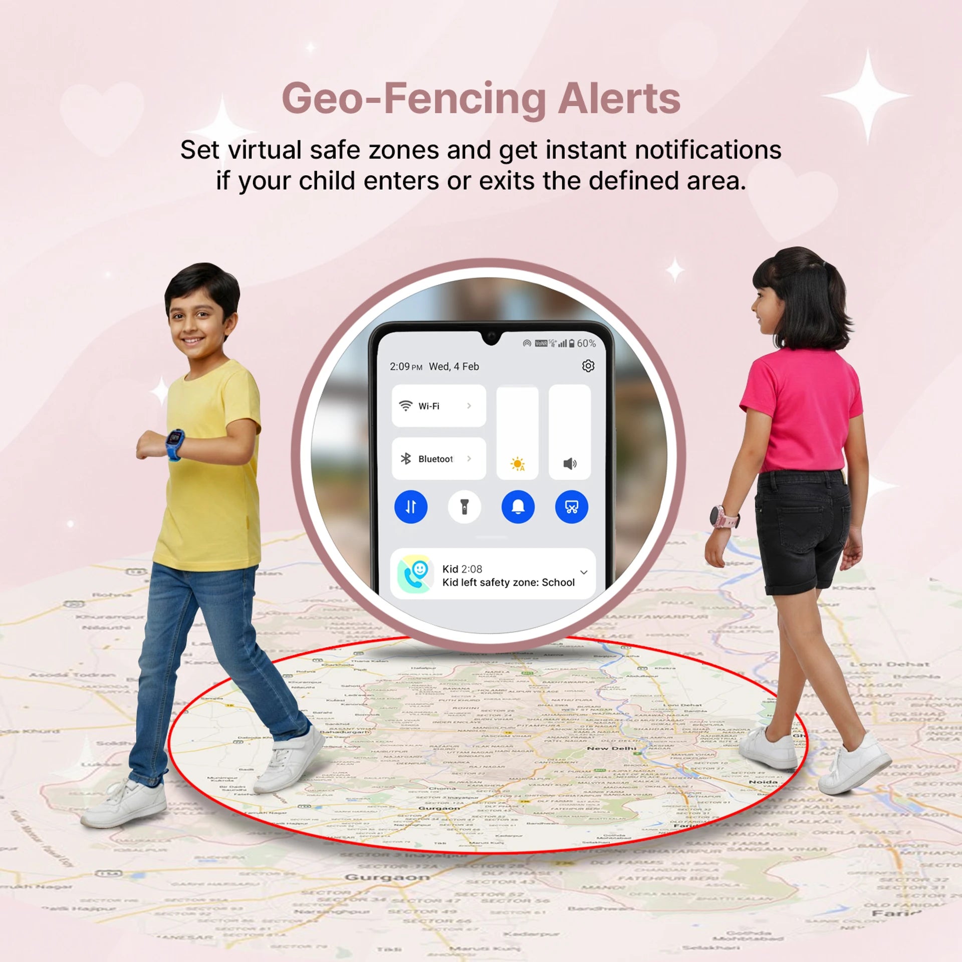 AI+ NovaWatch Kids 4G Magic Pink Smartwatch