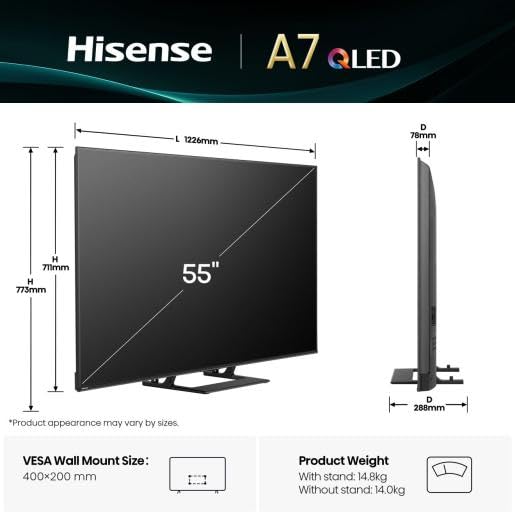#Hisense Tornado A7Q Series QLED Smart LED TV