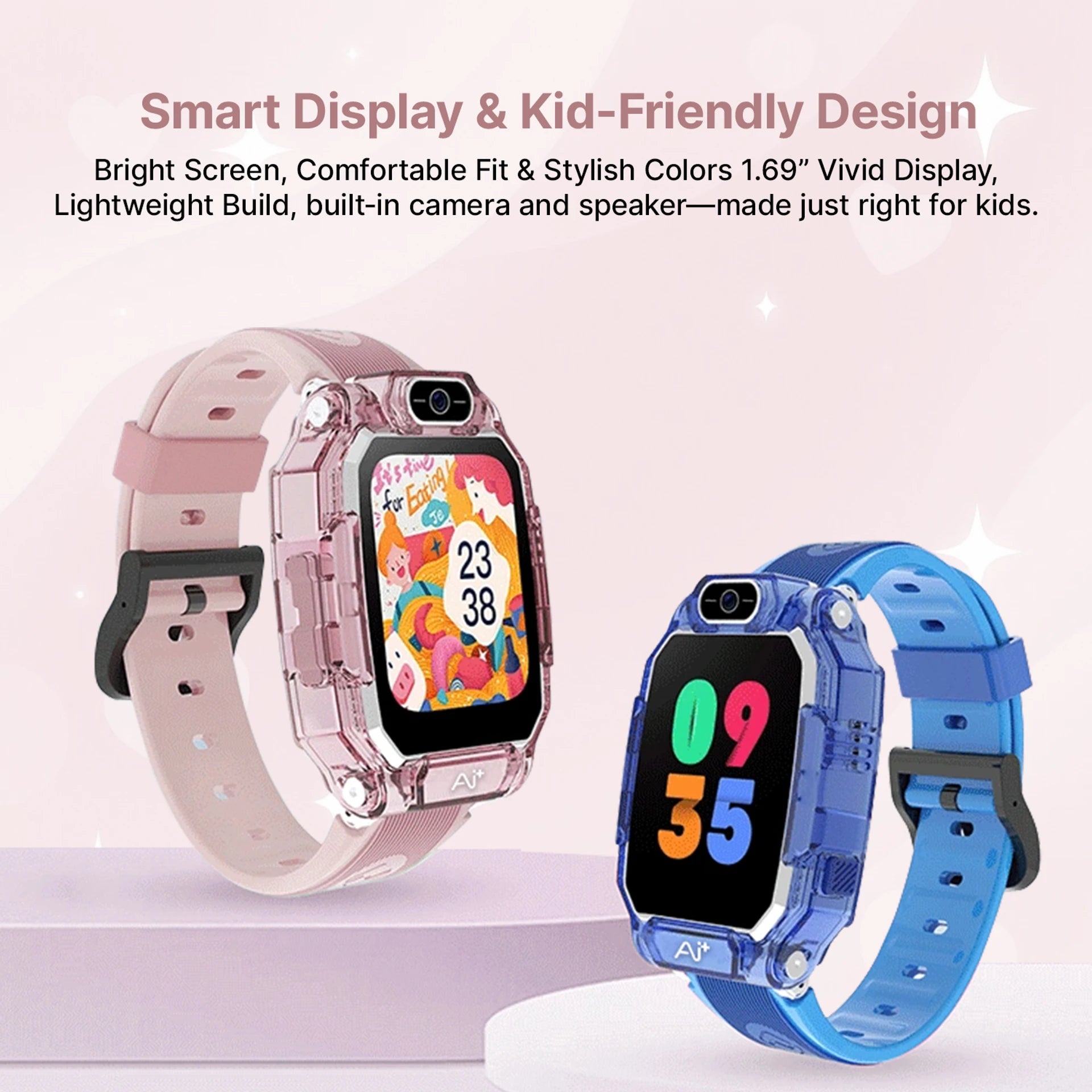AI+ NovaWatch Kids 4G Magic Pink Smartwatch