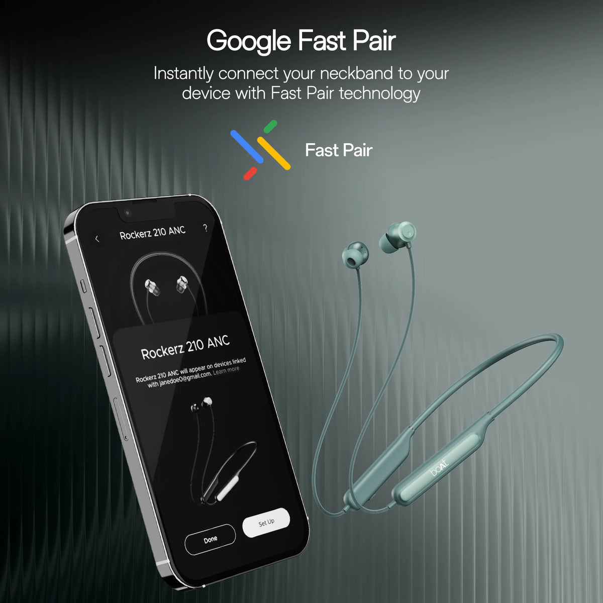 BoAt Rockerz 210 ANC Bluetooth in Ear Neckband Saral Traders