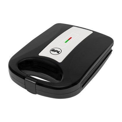 BPL 1200W 4-Slice Grill Sandwich Maker with Large Non-Stick Coating Plates, Cool Touch Handle with Lock, Ready Function LED Indicator
