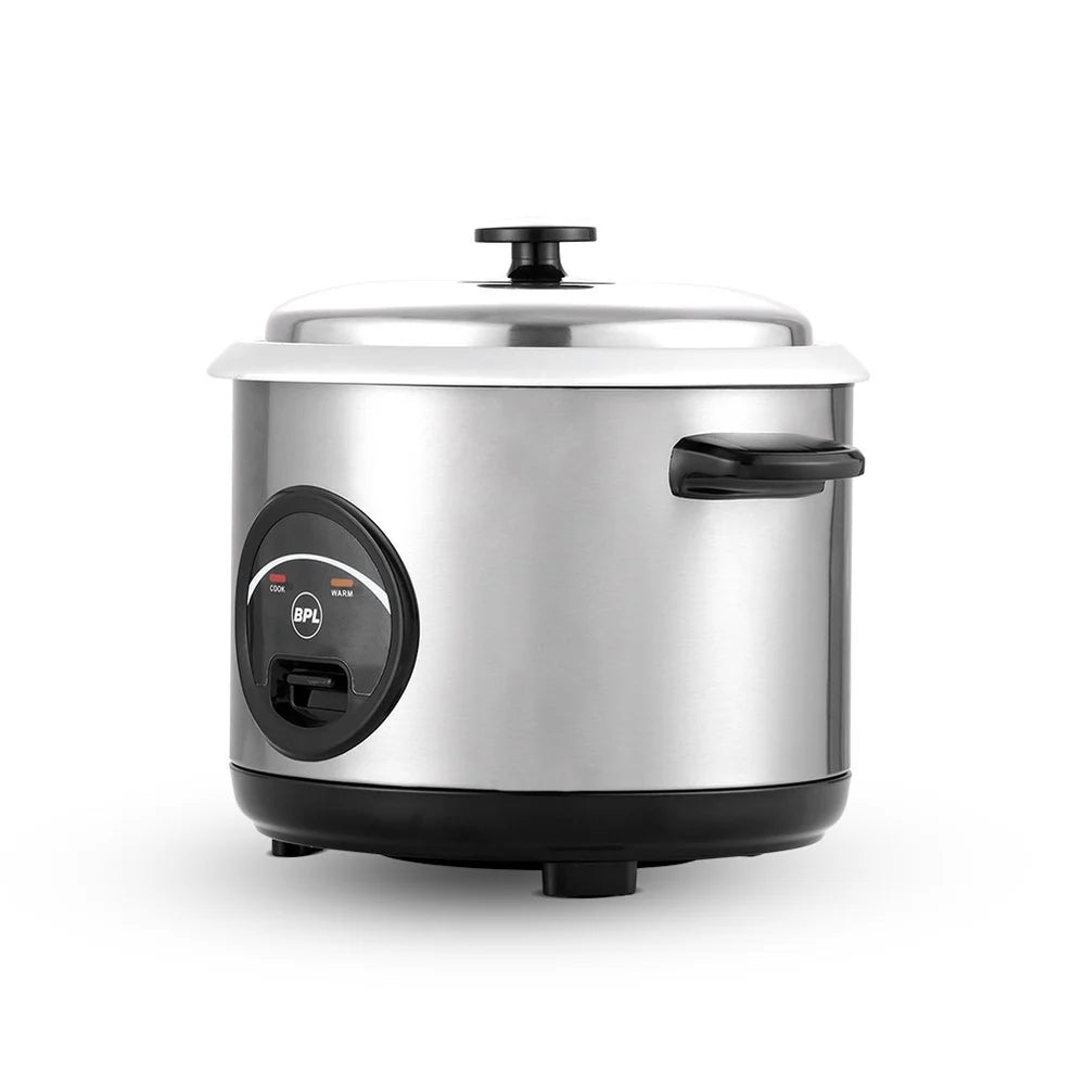 Stainless Steel BPL 1.8 ltr rice cooker BRCO001182B 700 watt, Number of Trays/Plates: 1 Plate