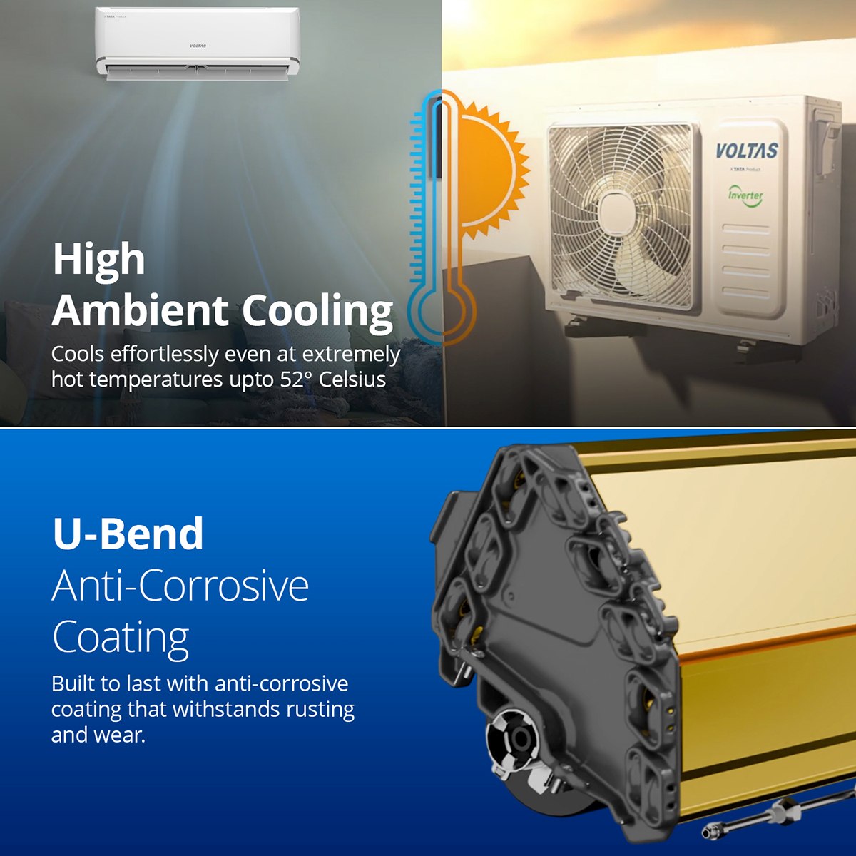 VOLTAS SAC 183V- VECTRA ZEN SILVER 1.5 Ton