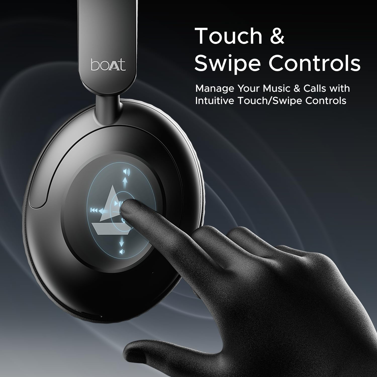 COSMIC BLACK boAt Rockerz 650 Pro