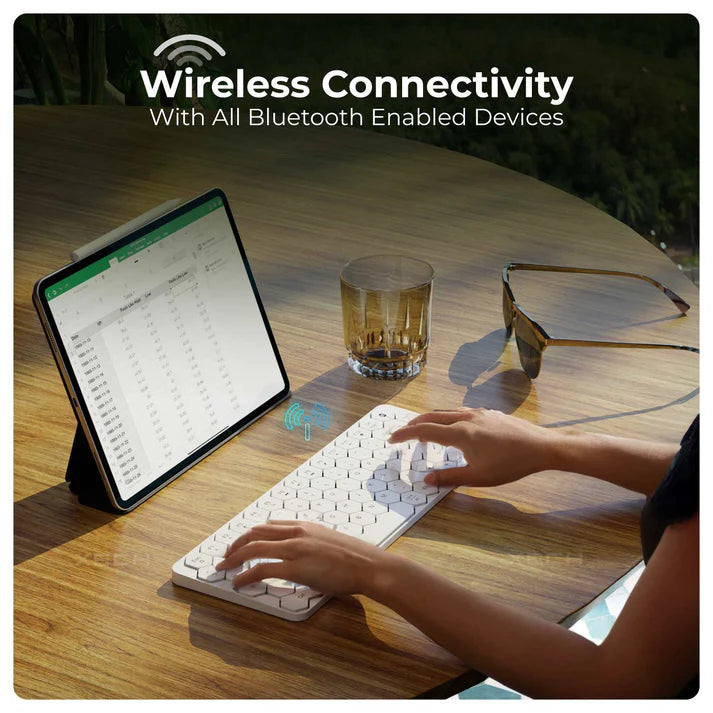 XECH Hive Honeycomb Wireless Keyboard with ergonomic honeycomb design