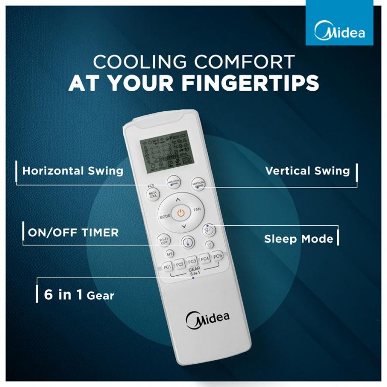 Midea 12K SANTIS PRO-X RYL Wi-Fi INVERTER R32 SPLIT AC_MAI12SP5R35W0 1 Ton