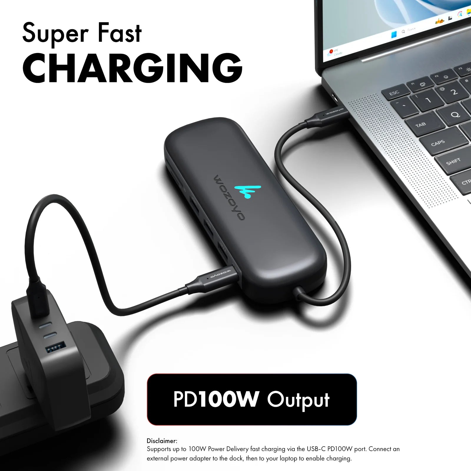WOZOYO 10-in-1 USB Type-C Docking Station