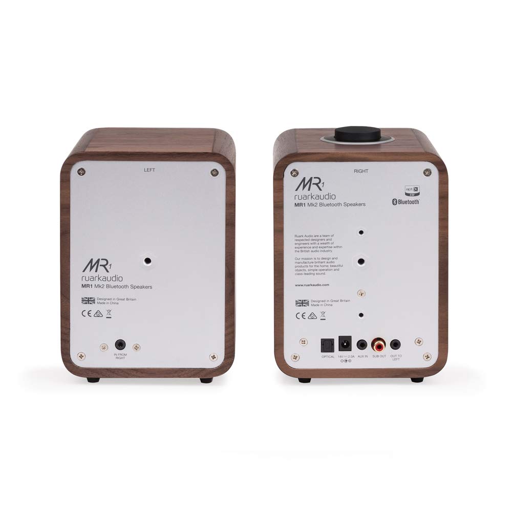 #Color_Rich Walnut_Ruark MR1 Wireless Bluetooth Speakers