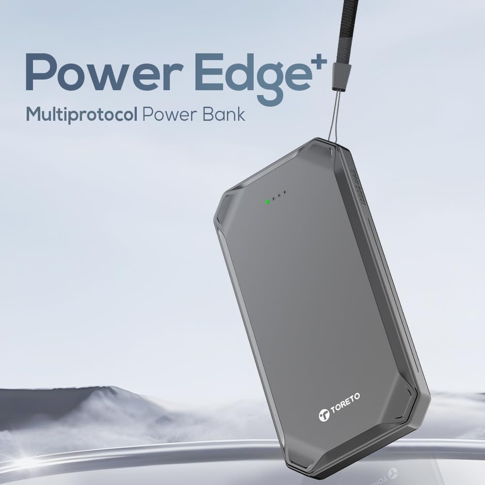Black Toreto POWER EDGE+ Powerbank