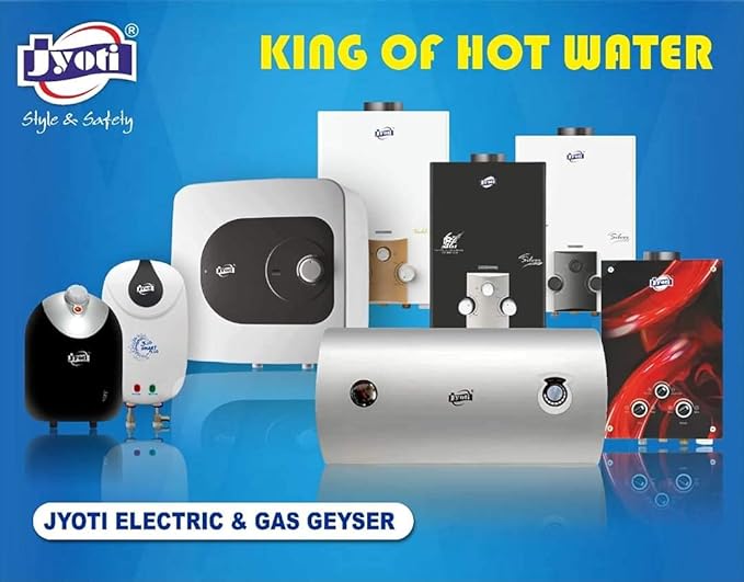 Jyoti Smart Pro 3Ltr Instant Electric Geyser | 3kw Capacity | Glass Lined Tank | 8 bar High Pressure v