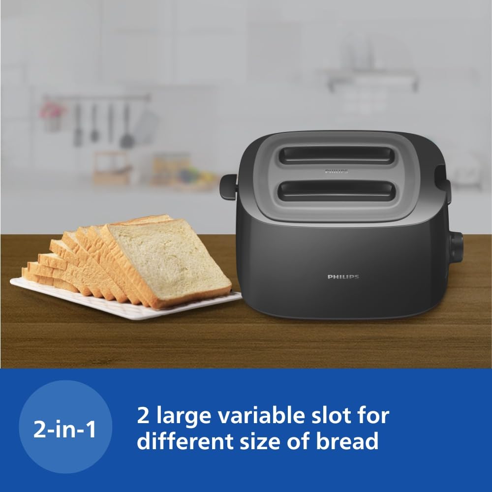 Black Philips HD2582/00 Pop Up Toaster